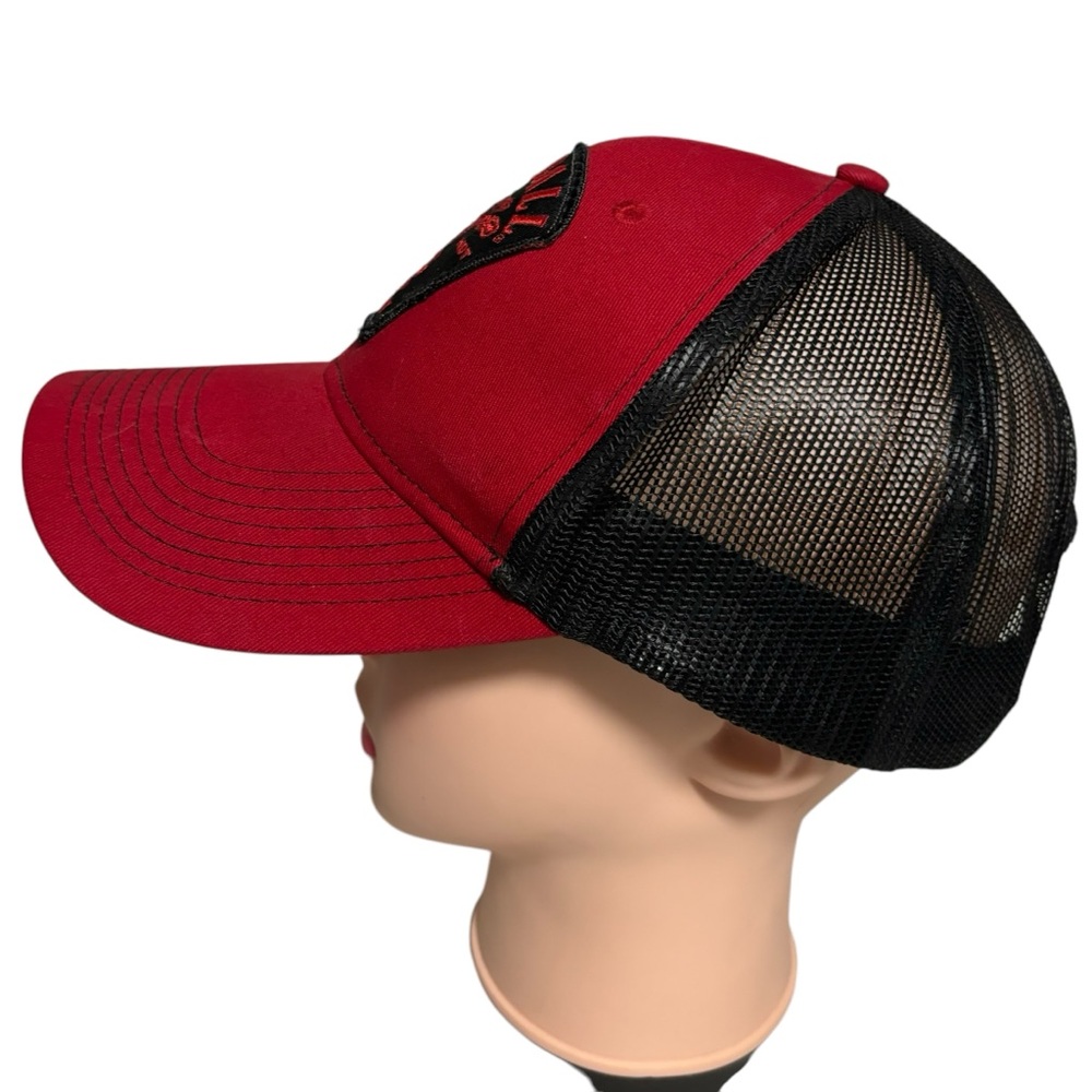 Fireball Whisky Red Hot Patch Hat Script Logo Mes… - image 2